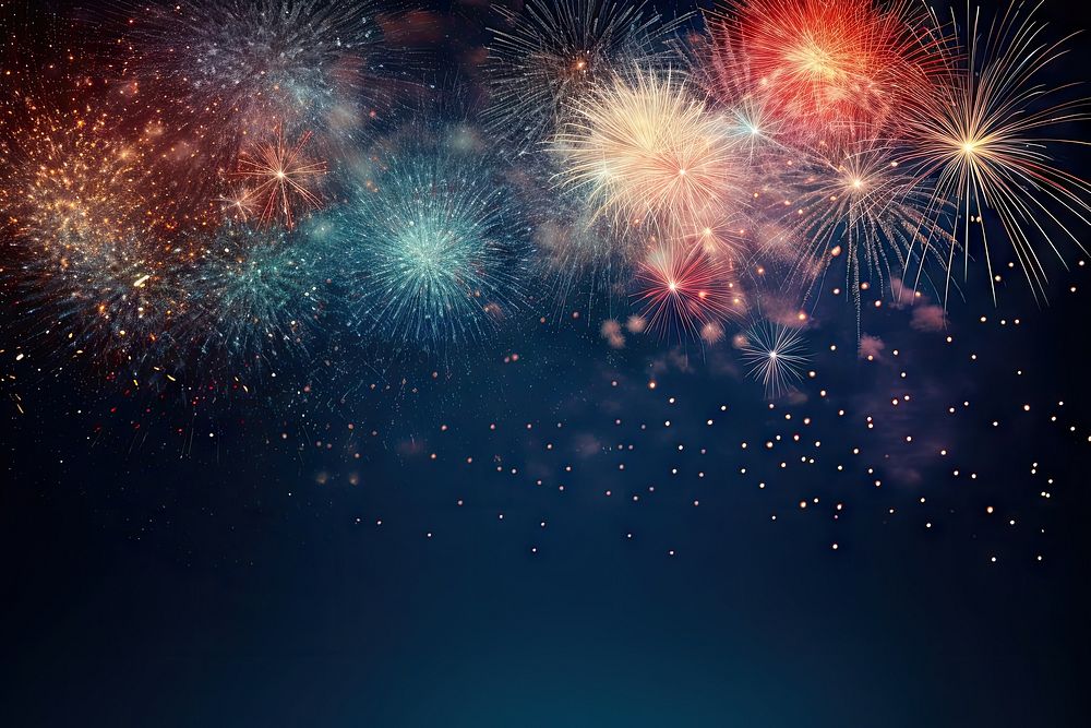 Fireworks backgrounds abstract outdoors. AI generated Image by rawpixel.
