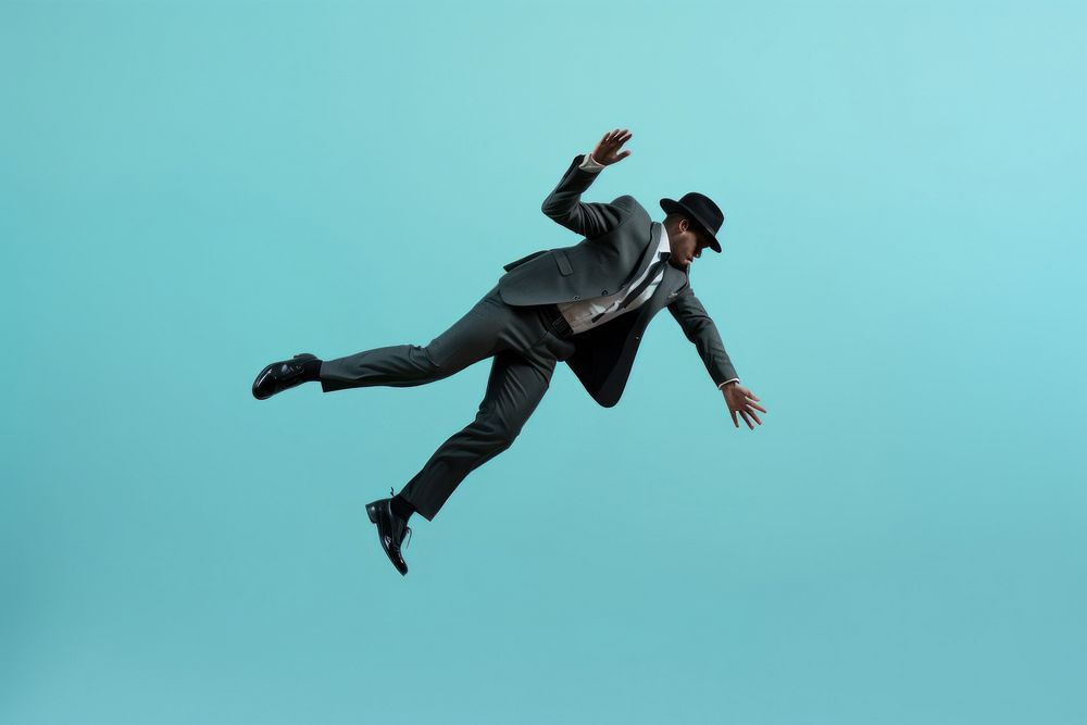 Man falling jumping dancing adult. AI generated Image by rawpixel.