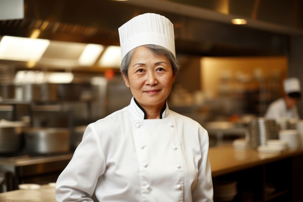 East Asia woman chef restaurant adult. AI generated Image by rawpixel.