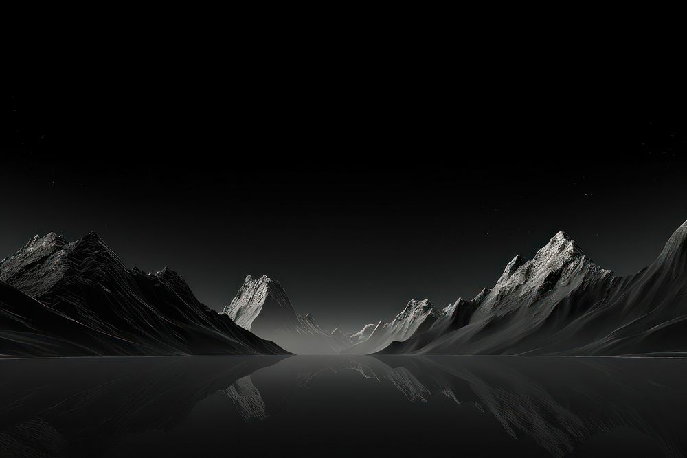 Mountain range landscape panoramic nature. AI generated Image by rawpixel.