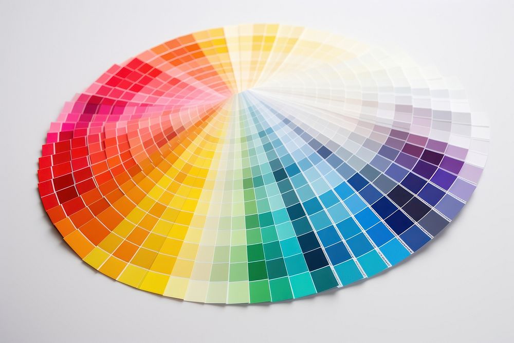 Designer color chart spectrum backgrounds white background abstract. AI generated Image by rawpixel.