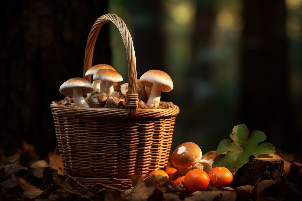 Mushroom basket fungus plant recreation. AI generated Image by rawpixel.