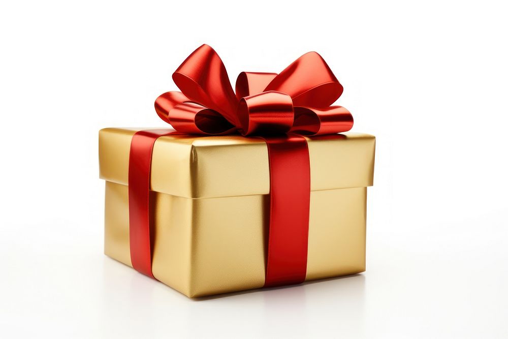 Christmas Present present gift gold. AI generated Image by rawpixel.
