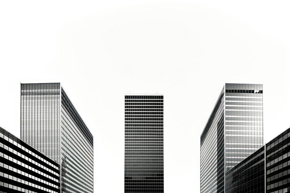 Skyscrapers architecture metropolis cityscape. AI generated Image by rawpixel.