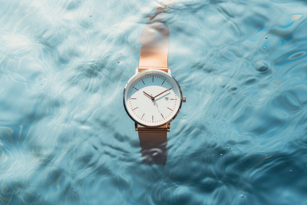 Watch product wristwatch reflection deadline. AI generated Image by rawpixel.