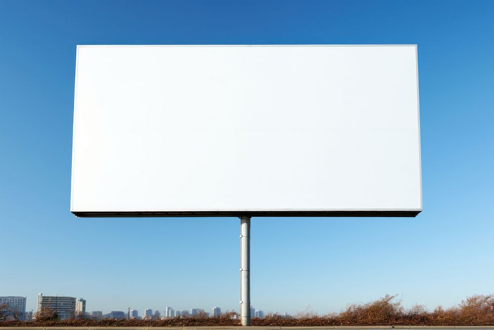 Blank white billboard city advertisement architecture. AI generated Image by rawpixel.