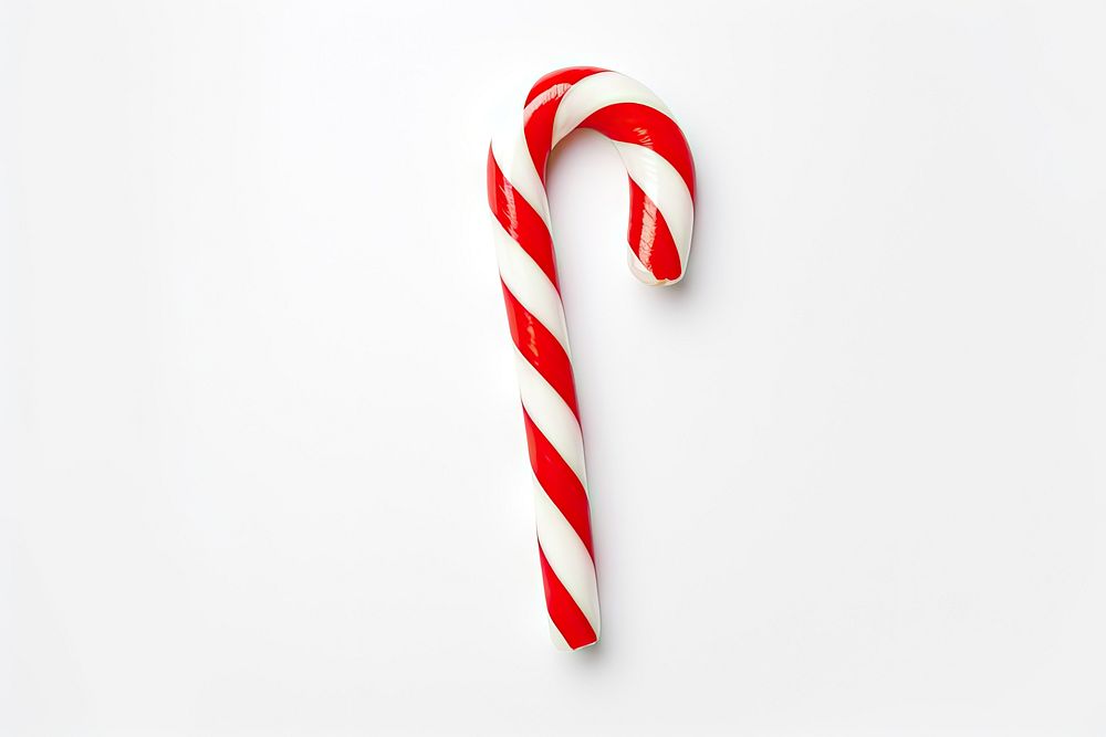 Candy Cane candy confectionery white background. AI generated Image by rawpixel.