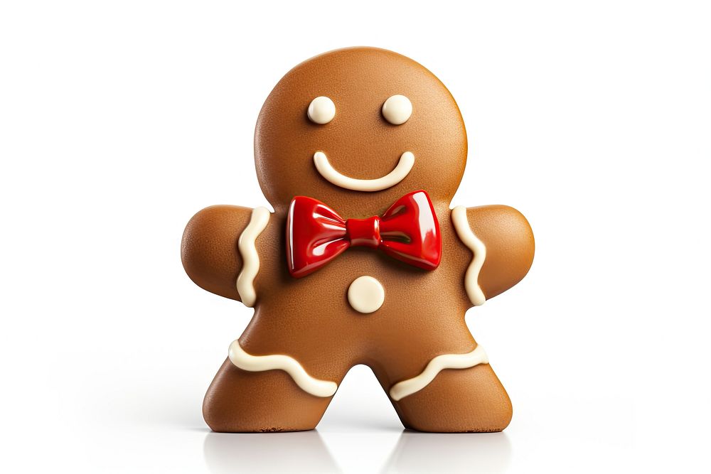 Gingerbread cookie food bow. AI generated Image by rawpixel.