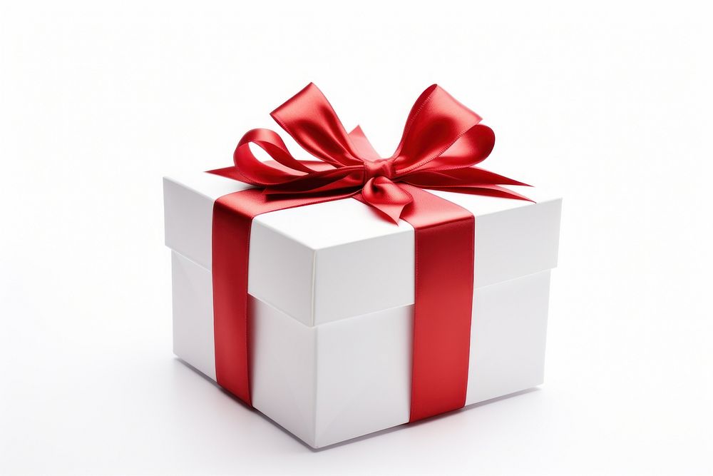 Gift ribbon white box. AI generated Image by rawpixel.
