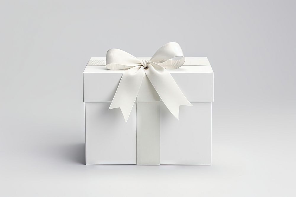 Gift box white white background celebration. AI generated Image by rawpixel.