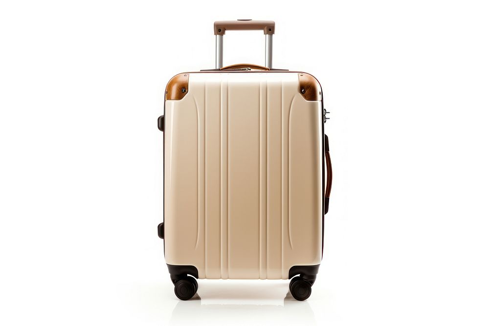 Luggage suitcase white background architecture. AI generated Image by rawpixel.