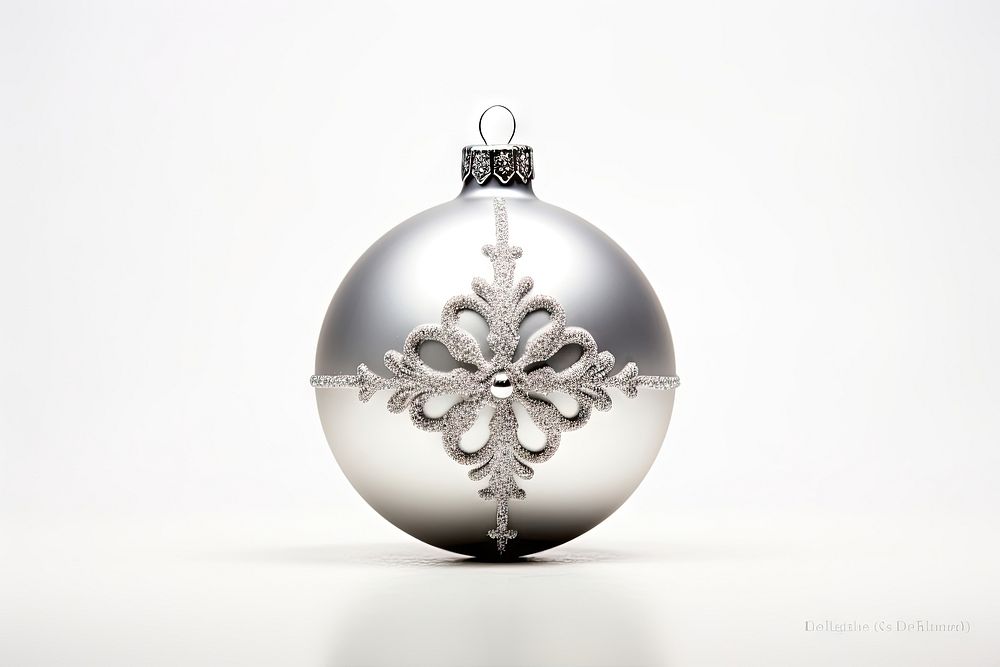 Silver bauble jewelry celebration accessories. AI generated Image by rawpixel.