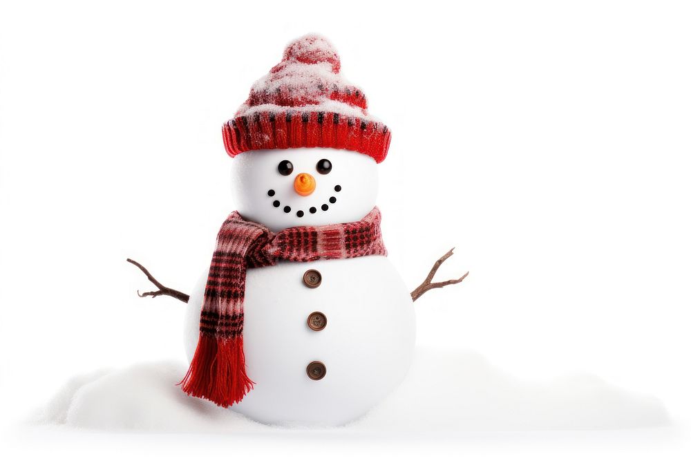 PNG Snowman winter white white background. AI generated Image by rawpixel.