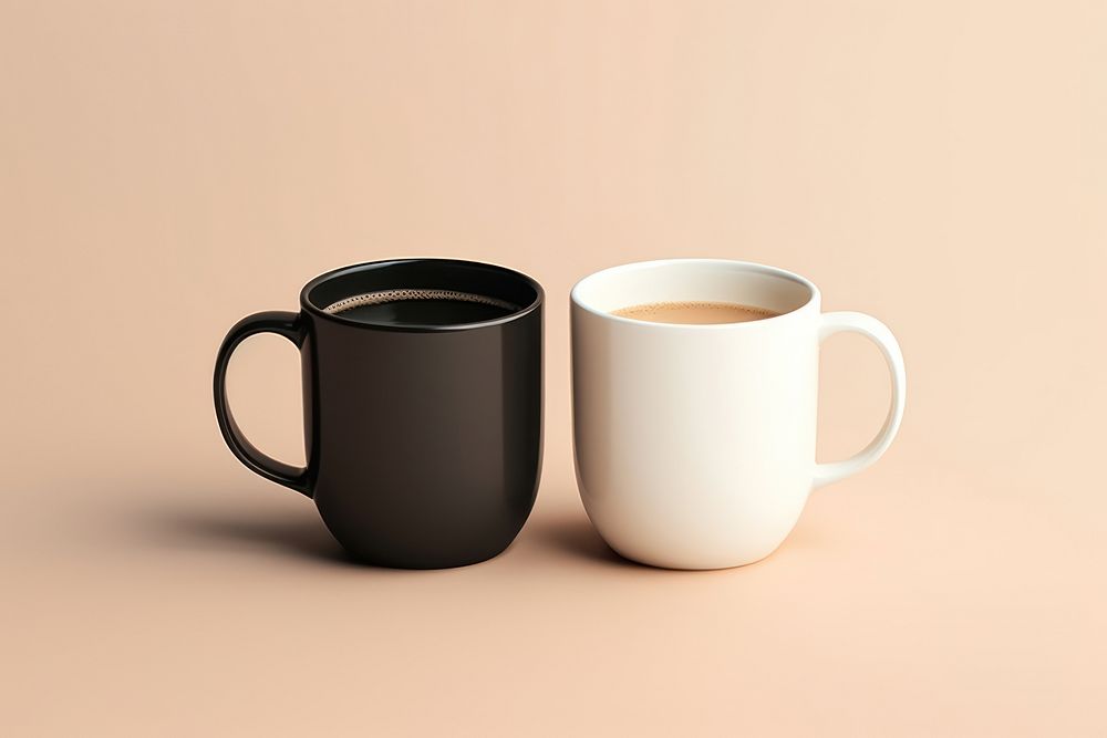 White coffee cup drink mug refreshment. AI generated Image by rawpixel.