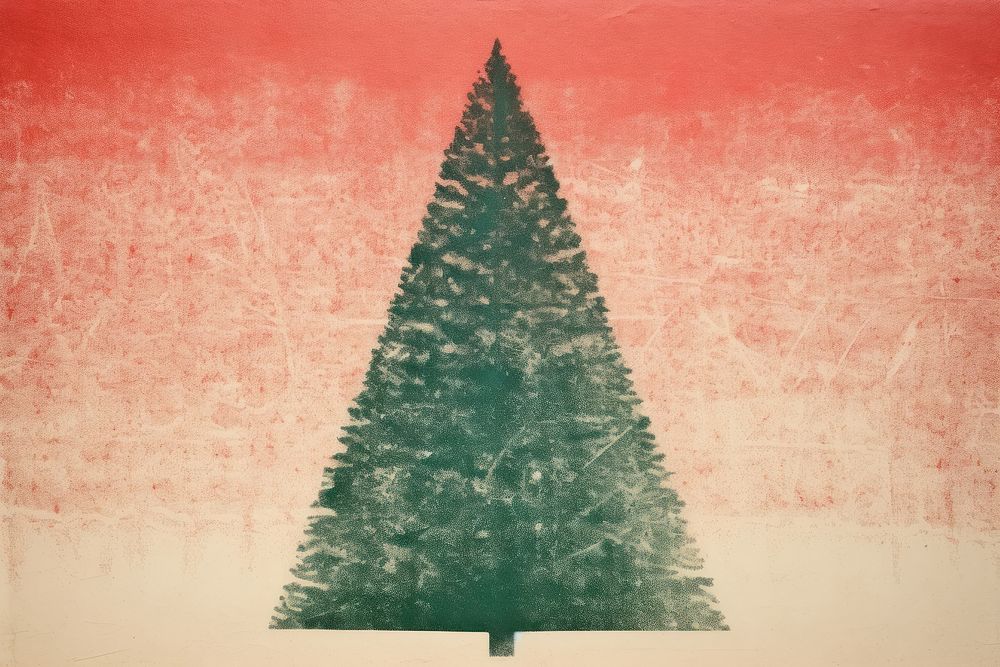 Christmas tree backgrounds plant red. AI generated Image by rawpixel.