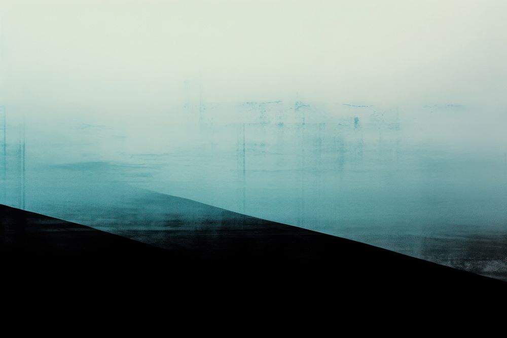 Cyan nature fog sky. AI generated Image by rawpixel.