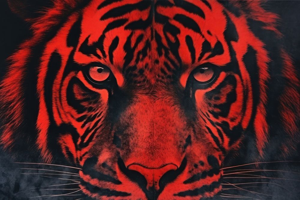 Tiger texture backgrounds wildlife animal. AI generated Image by rawpixel.