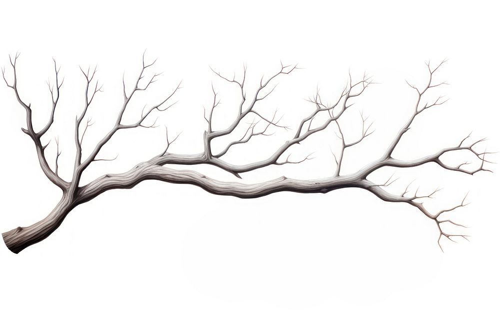 Drawing tree branch sketch. AI generated Image by rawpixel.