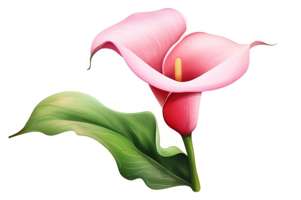 Calla lily flower petal plant pink. AI generated Image by rawpixel.