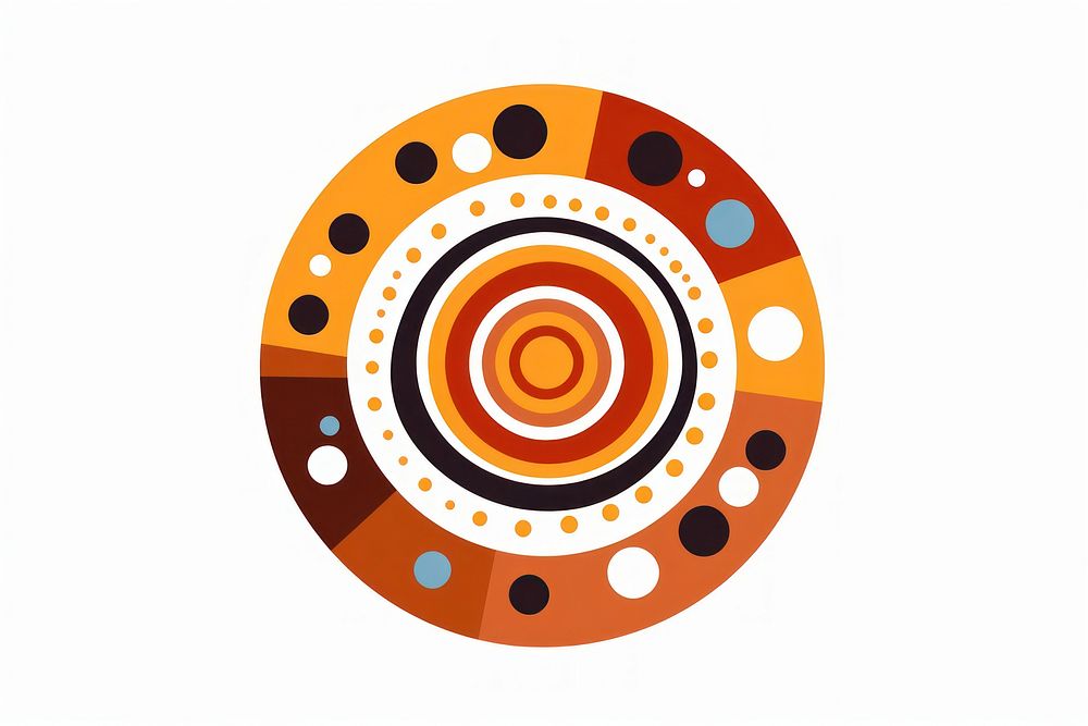 Pattern spiral logo art. AI generated Image by rawpixel.