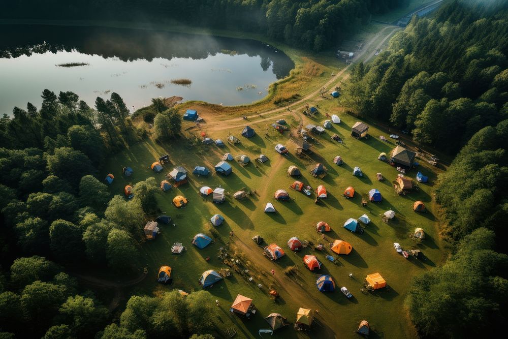 Camping camping outdoors nature. AI generated Image by rawpixel.