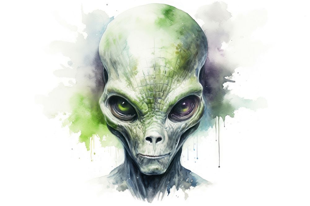 Alien portrait representation photography. AI generated Image by rawpixel.