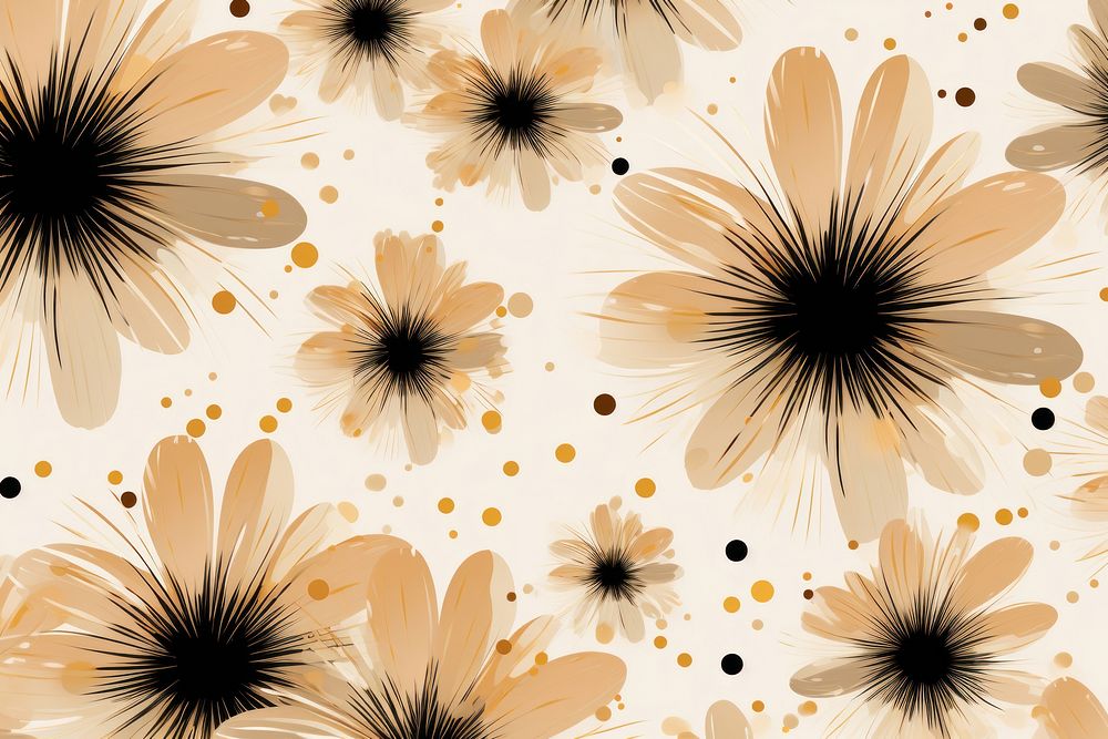 Daisy pattern backgrounds wallpaper. AI generated Image by rawpixel.