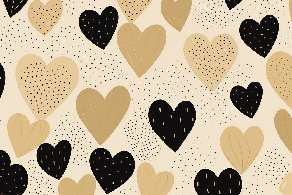 Heart pattern backgrounds wallpaper. AI generated Image by rawpixel.