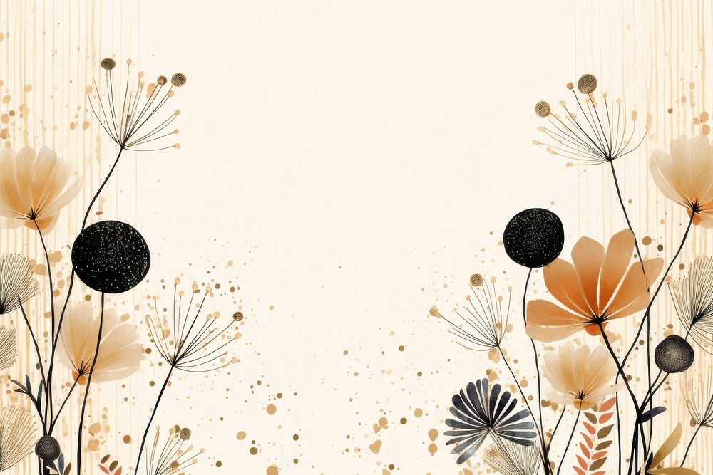 Wildflower pattern backgrounds plant. AI generated Image by rawpixel.