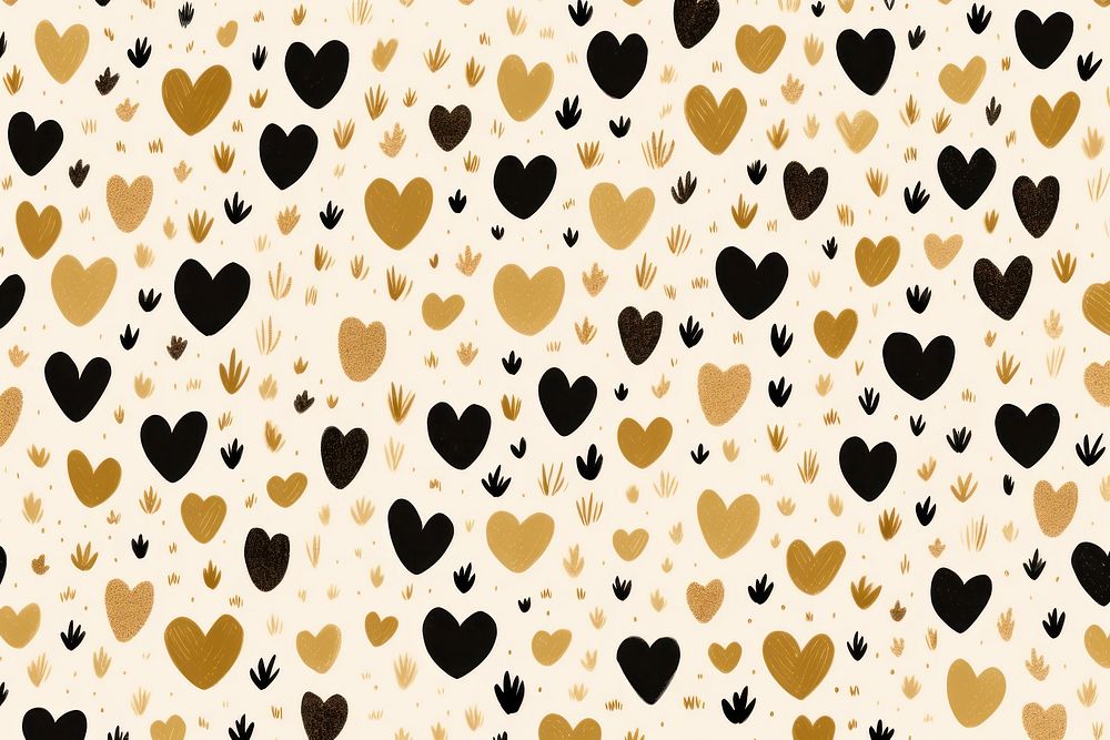 Heart pattern backgrounds wallpaper. AI generated Image by rawpixel.