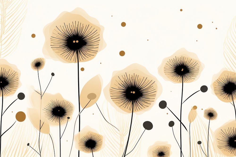 Wildflower pattern backgrounds wallpaper. AI generated Image by rawpixel.