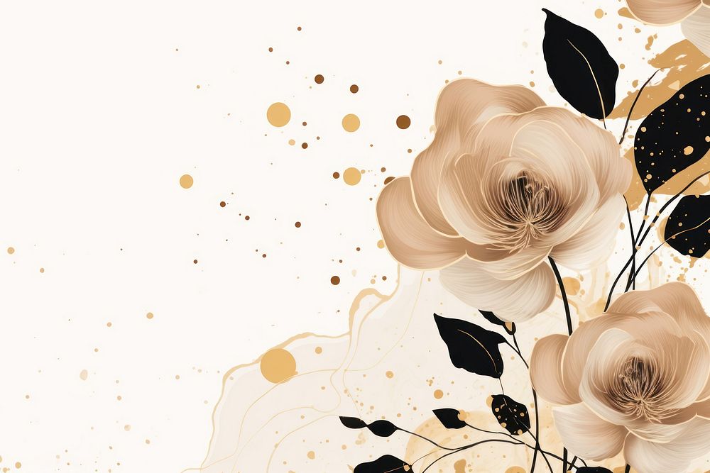 Rose pattern backgrounds fragility. AI generated Image by rawpixel.