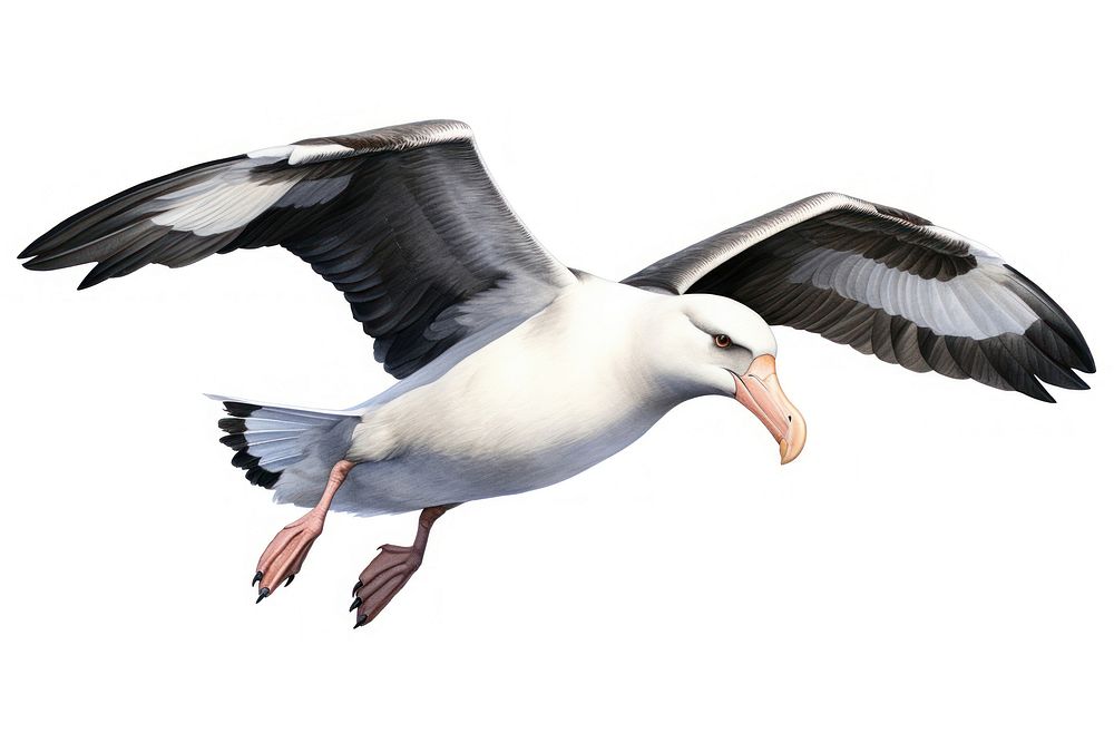 Albatross seagull animal flying. AI Free Photo Illustration rawpixel