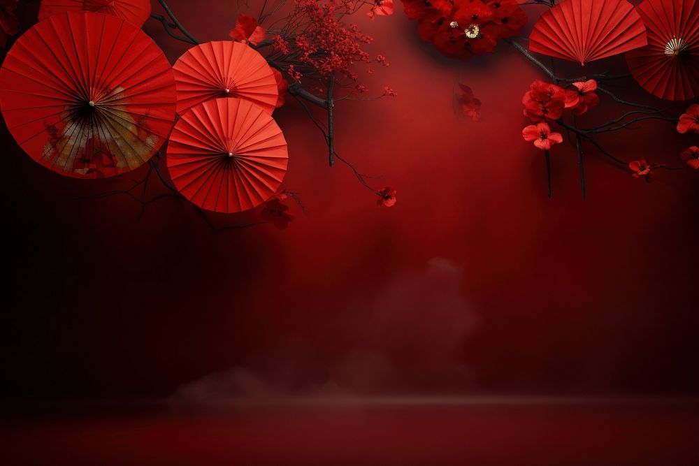 Chinese backgrounds lantern red. AI generated Image by rawpixel.