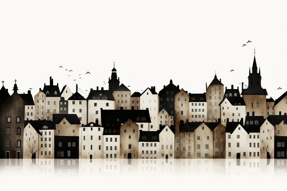 Town architecture building castle. AI generated Image by rawpixel.