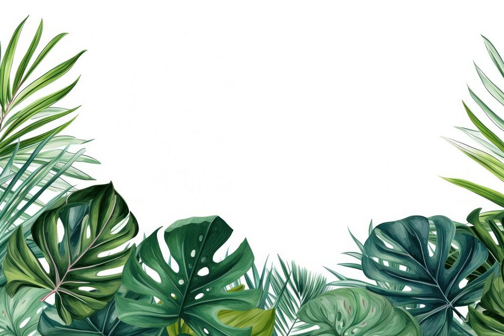 Tropical leaves outdoors tropics nature. AI generated Image by rawpixel.