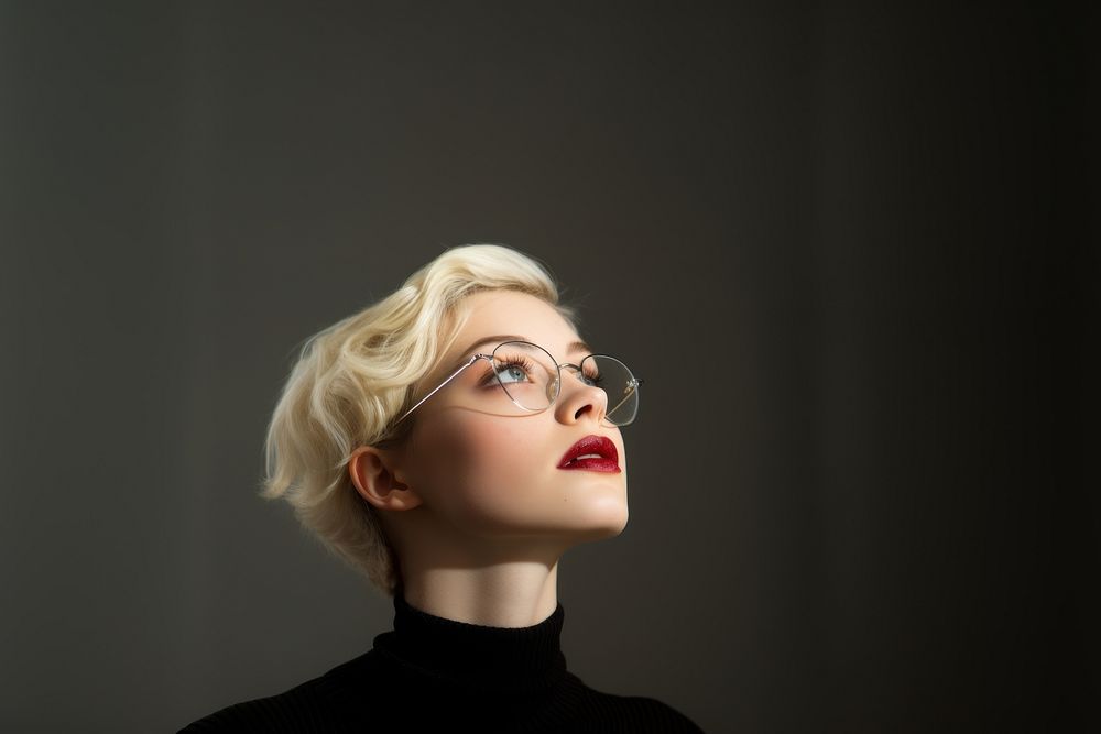 Young woman glasses photography portrait. AI generated Image by rawpixel.