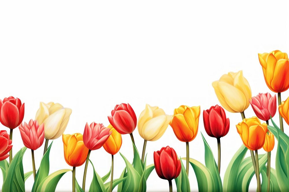 Tulips tulip outdoors flower. AI generated Image by rawpixel.