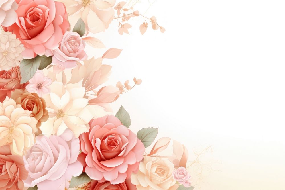 Peach and rose pink backgrounds pattern flower. AI generated Image by rawpixel.