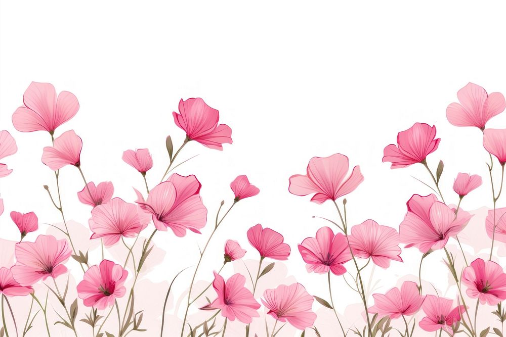 Botanical pink flower blossom petal plant. AI generated Image by rawpixel.