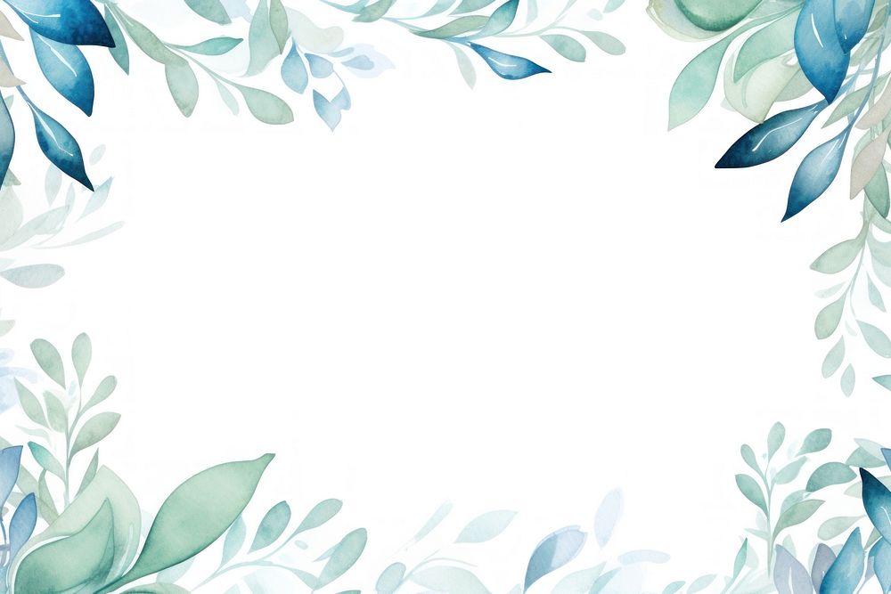 Blue leave backgrounds pattern plant. AI generated Image by rawpixel.