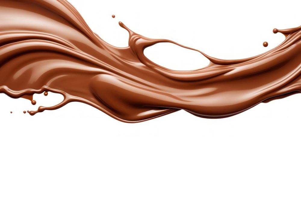 Melted chocolate white background copy space abstract. AI generated Image by rawpixel.