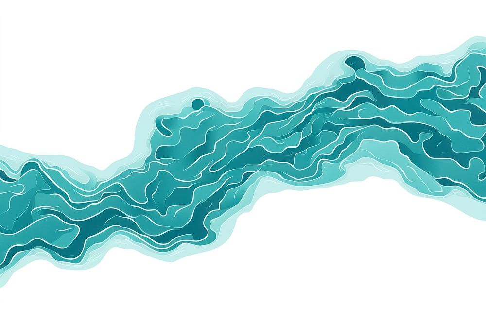 A river backgrounds turquoise white background. AI generated Image by rawpixel.