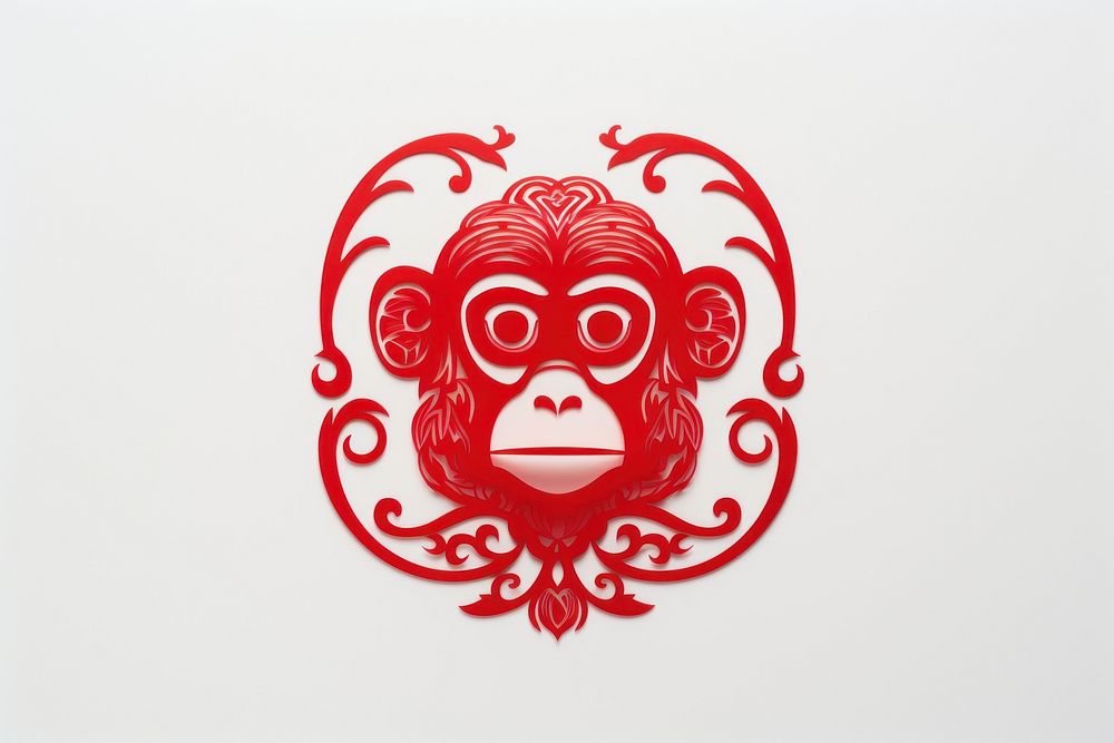 Red paper art chinese new year representation. AI generated Image by rawpixel.