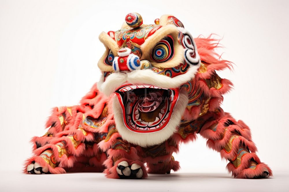 Lion dance festival toy chinese new year. AI generated Image by rawpixel.