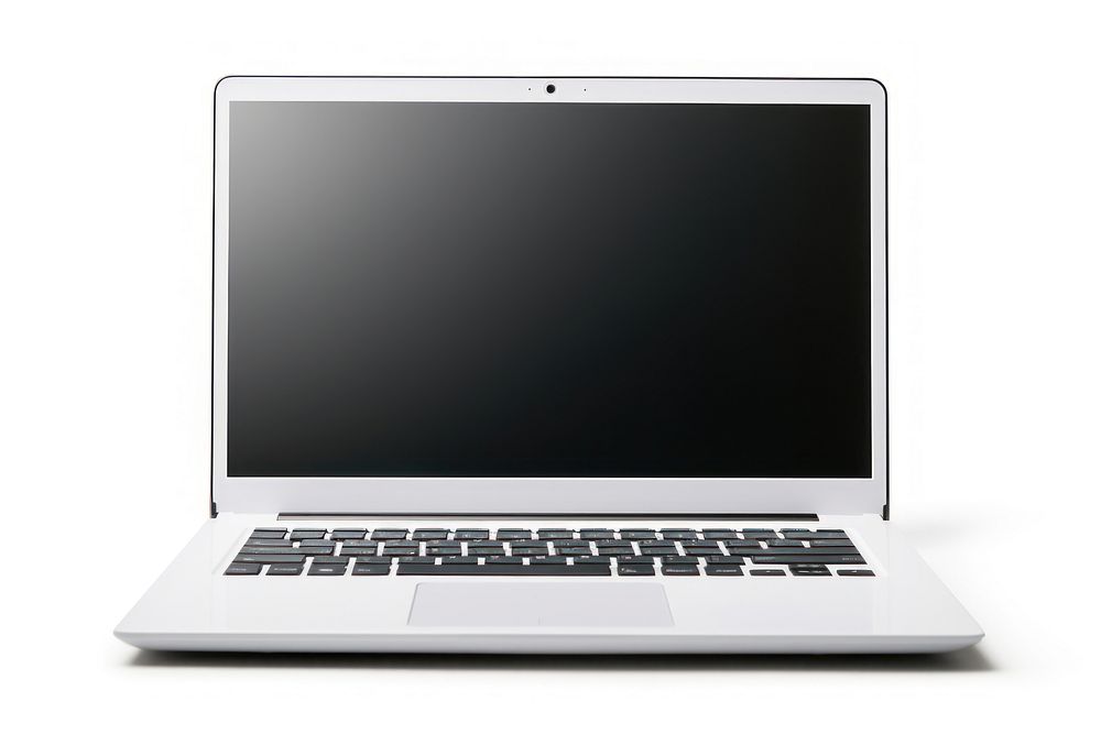 Labtop computer laptop white background. AI generated Image by rawpixel.