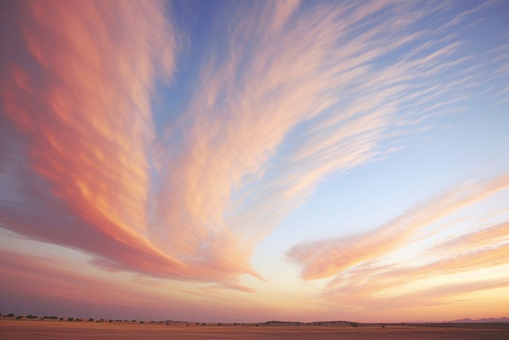 Sunset cloud backgrounds landscape. AI generated Image by rawpixel.