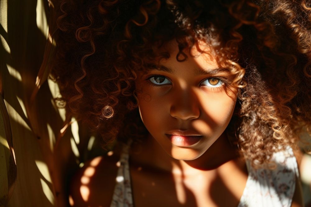 Young african american girl photography portrait face. AI generated Image by rawpixel.