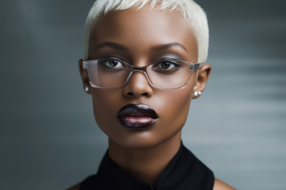Young woman portrait glasses photography. AI generated Image by rawpixel.