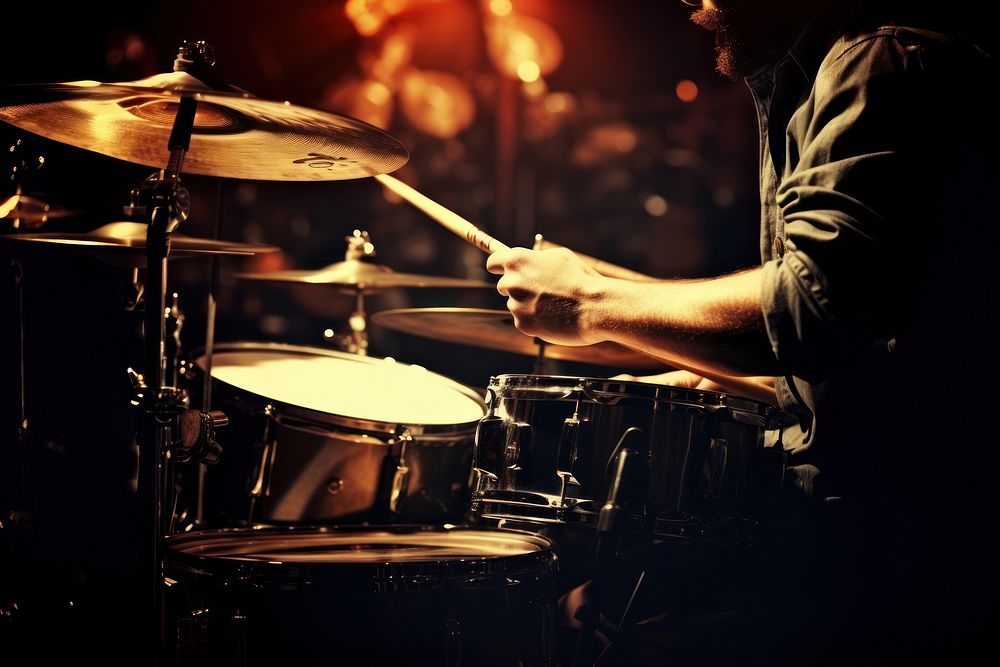 Drummer percussion musician drums. AI generated Image by rawpixel.